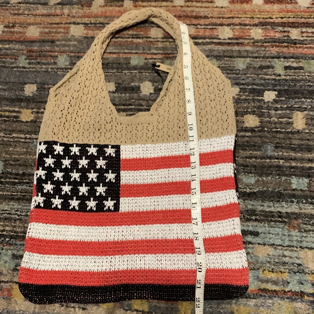 Coco + Carmen Tan and flag print purse - Picture 3 of 4